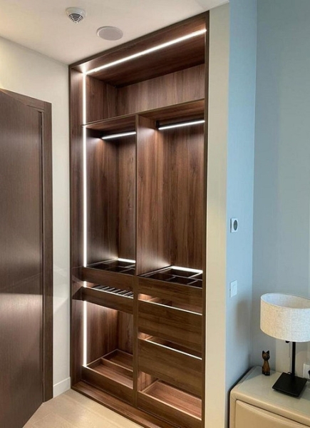 Накладні світильники для освітлення шафи