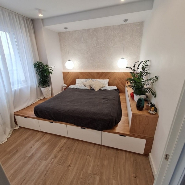 Функціональні Рішення Для Дому: 6 Ідей З Подіумами 14 - Ліжка Та Матраци 6 функциональных интерьеров с подиумом