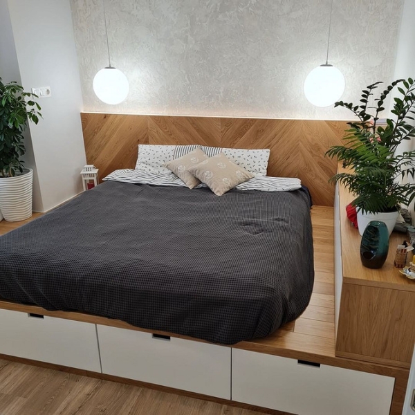 Функціональні Рішення Для Дому: 6 Ідей З Подіумами 13 - Ліжка Та Матраци 6 функциональных интерьеров с подиумом