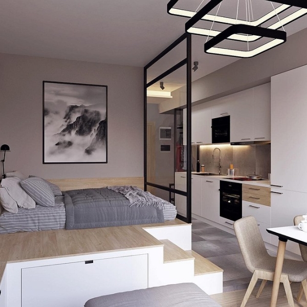 Функціональні Рішення Для Дому: 6 Ідей З Подіумами 5 - Ліжка Та Матраци 6 функциональных интерьеров с подиумом