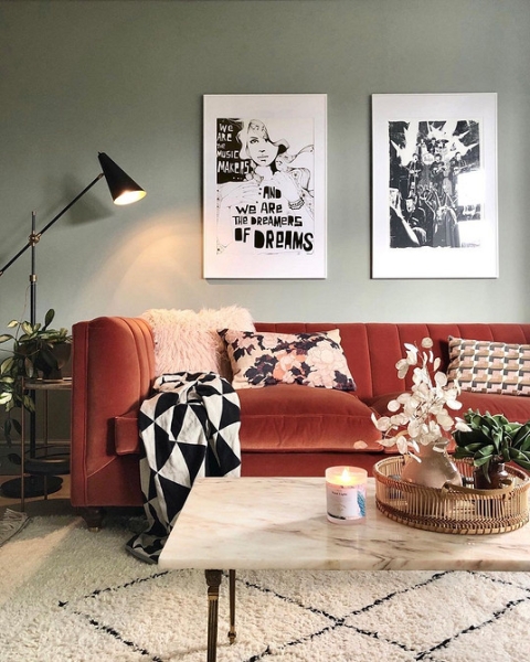 Яскраві Дивани: Змініть Свій Простір На Краще! 14 - Ліжка Та Матраци 7 чудових інтер'єрів, де яскравий диван став основою