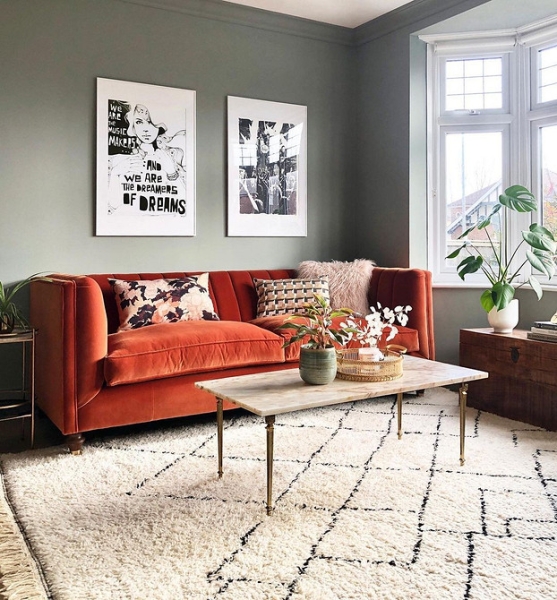 Яскраві Дивани: Змініть Свій Простір На Краще! 13 - Ліжка Та Матраци 7 чудових інтер'єрів, де яскравий диван став основою