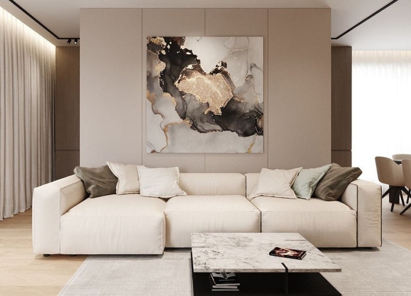 Бежевый диван: какой выбрать, с чем сочетать и как вписать в интерьер (84 фото)