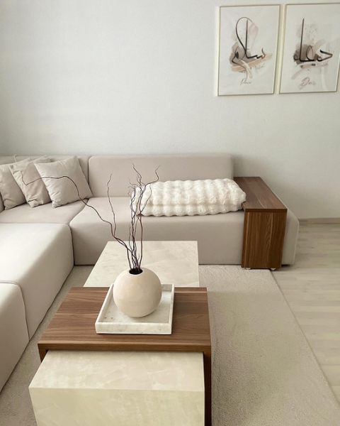 Бежевый диван: какой выбрать, с чем сочетать и как вписать в интерьер (84 фото)