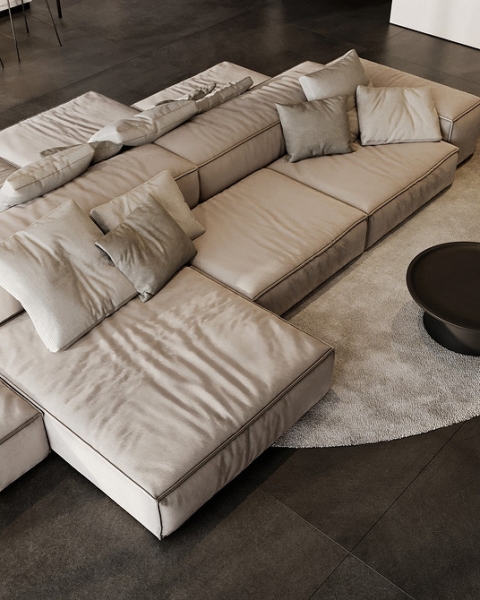 Бежевый диван: какой выбрать, с чем сочетать и как вписать в интерьер (84 фото)