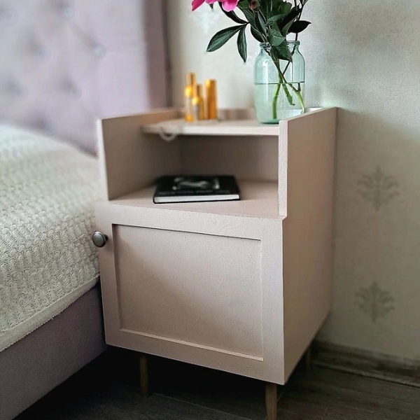 Потужні Радощі: Стильні Тумбочки, Які Змінять Ваш Інтер'Єр! 7 - Ліжка Та Матраци Що робити зі старою тумбочкою? 7 неймовірних прикладів (фото до і після)