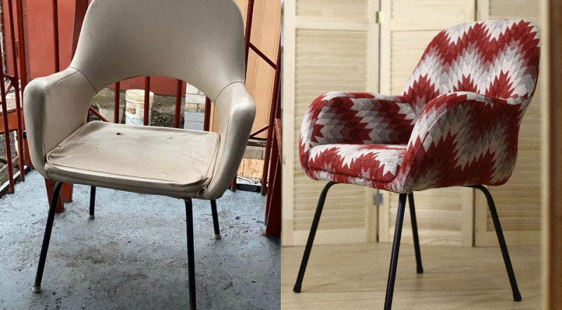 Що робити зі старим кріслом? 8 красивих прикладів (фото до і після)