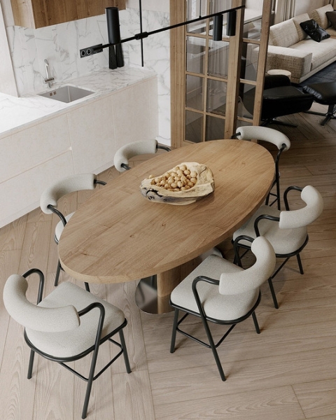 Дизайн Інтер'єру З Меблями З Дуба Дизайн інтер'єру з дубовими меблями від Павла Полынова