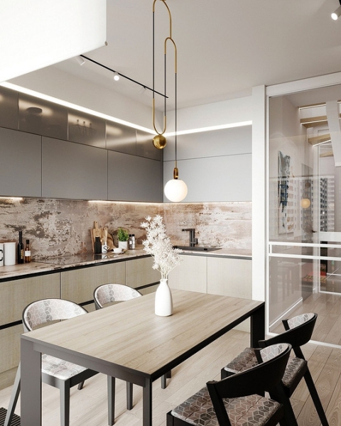 Білений дуб в дизайні інтер'єру