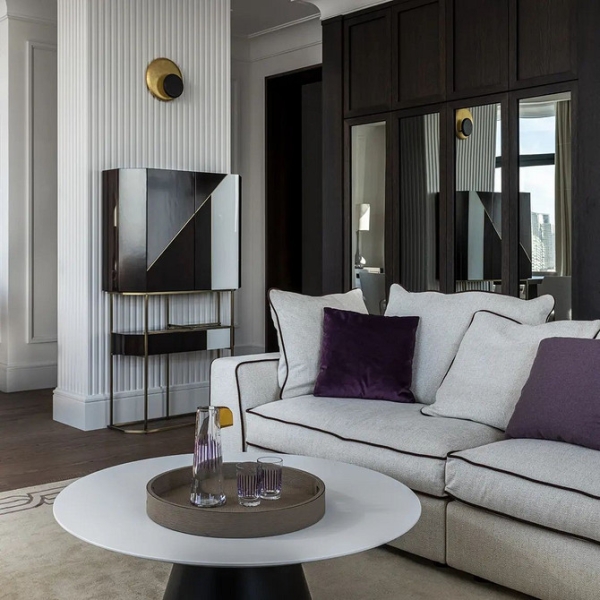 Інтер'єр з меблями кольору венге