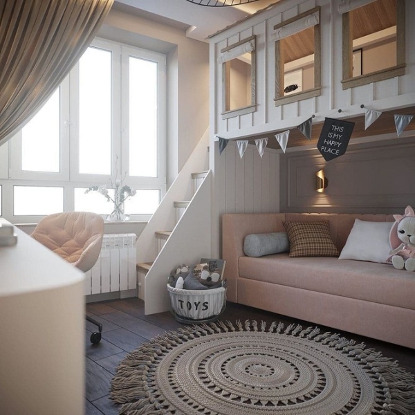 Дизайн Дитячої: Вибираємо Ліжко-Горище! 14 - Ліжка Та Матраци Двухъярусная кровать с диваном: особенности конструкции, идеи дизайна и 43 фото