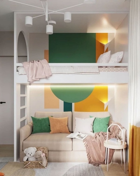 Дизайн Дитячої: Вибираємо Ліжко-Горище! 19 - Ліжка Та Матраци Двухъярусная кровать с диваном: особенности конструкции, идеи дизайна и 43 фото