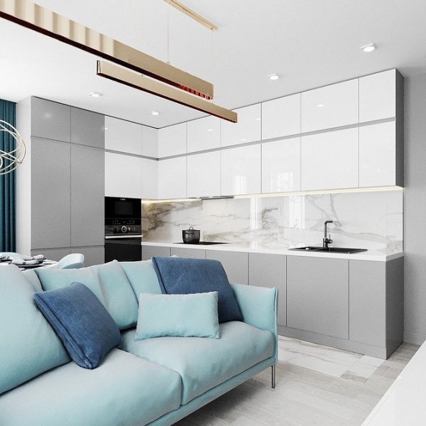 Як і з чим поєднувати бірюзовий диван в інтер'єрі