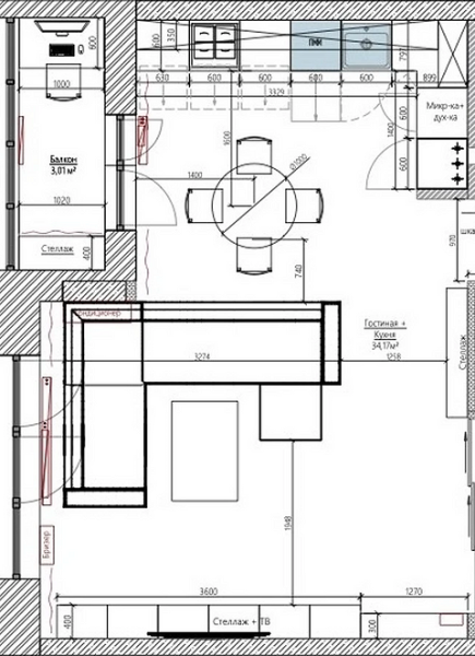 Як розставити меблі в кухні-вітальні? 9 вдалих планувань від дизайнерів