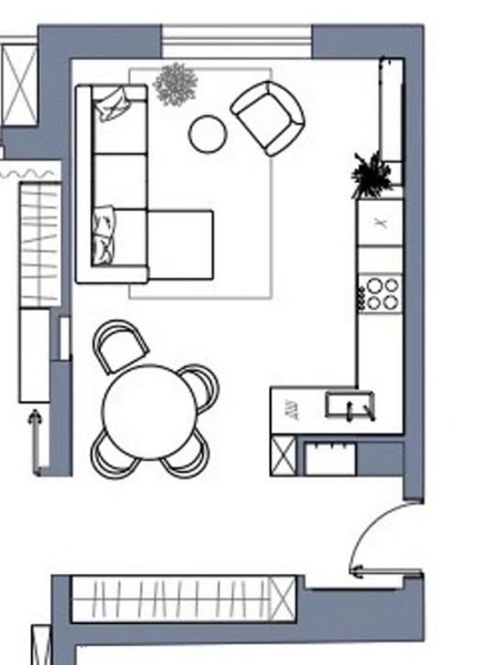 Як розставити меблі в кухні-вітальні? 9 вдалих планувань від дизайнерів