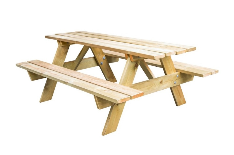 Вуличний стіл для пікніка з лавками