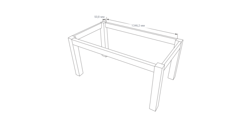 Креслення обіднього столу з дощок