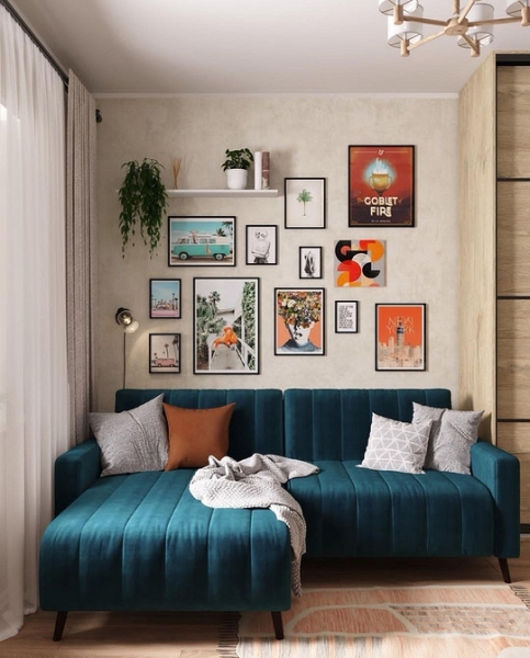 Кутовий Диван Для Зонування Стильний диван на ніжках: 53 модні приклади