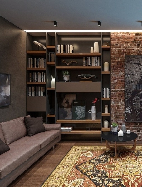 Коричневий диван в інтер'єрі: ідеї для дому