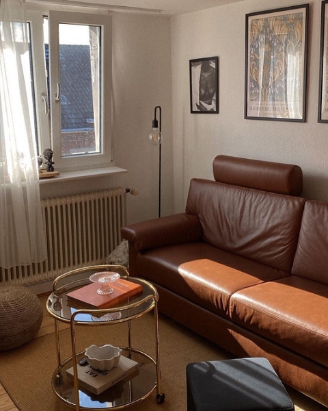 Шкіряний Диван: Як Вибрати, Доглядати Та Стильно Вписати В Інтер'Єр 26 - Ліжка Та Матраци Шкіряний диван: як вибрати і вписати в інтер'єр + 70 красивих фото