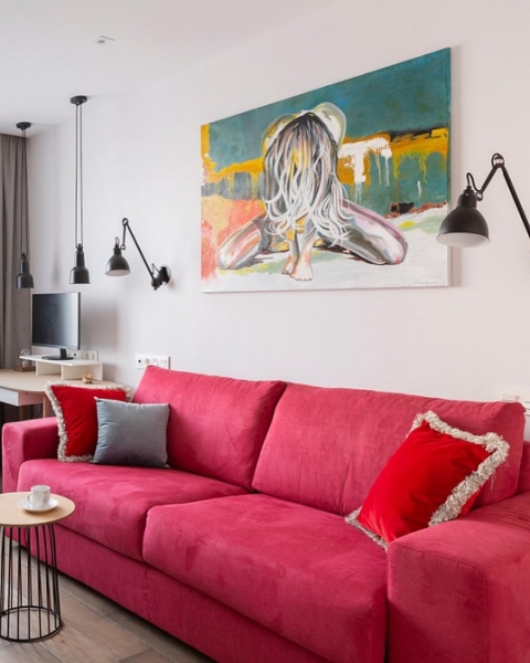 Червоний диван в інтер'єрі: найкращі відтінки, поради з вибору та 100 фотоприкладів