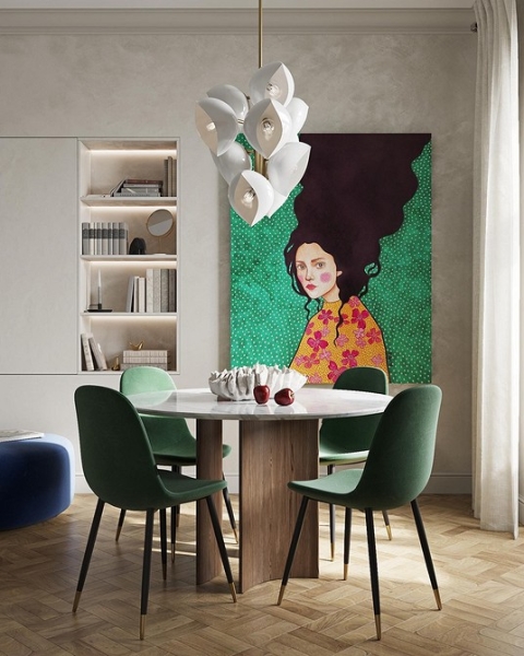 Круглий стіл в інтер'єрі: поради по вибору і 77 красивих фото