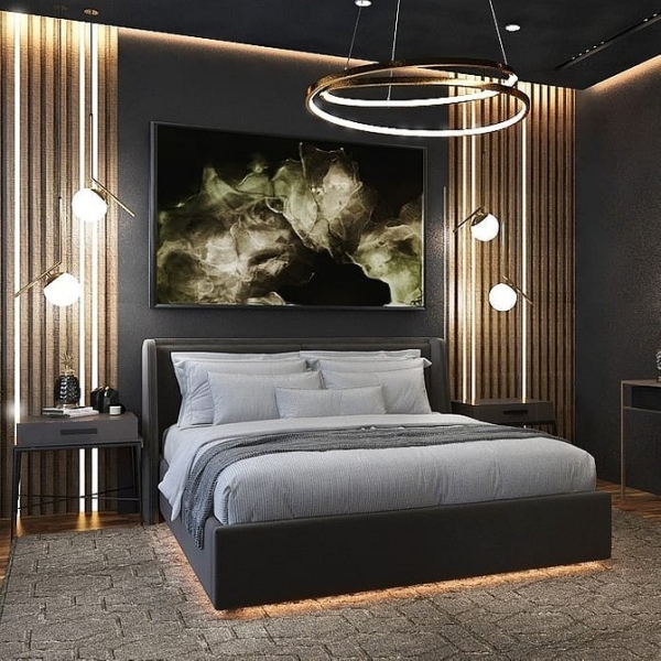 Парящая кровать в интерьере: плюсы, минусы и 73 красивых фото