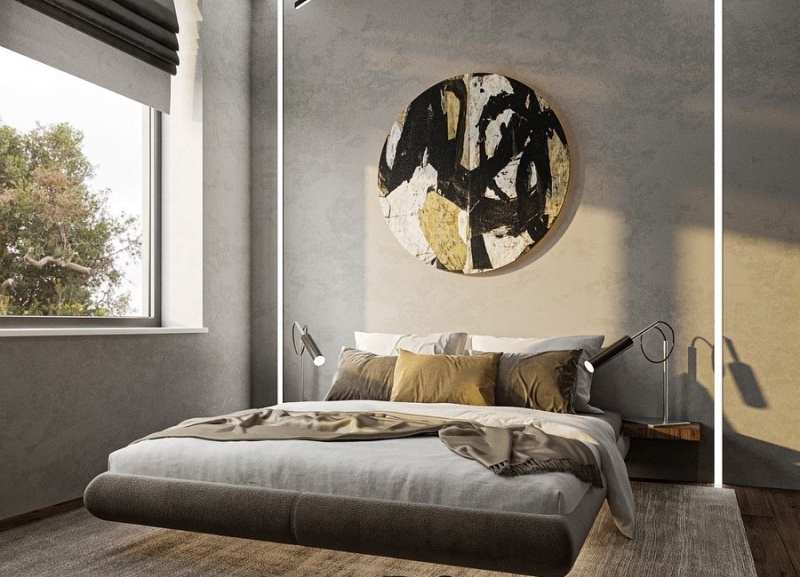 Парящая кровать в интерьере: плюсы, минусы и 73 красивых фото