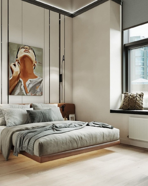 Парящая кровать в интерьере: плюсы, минусы и 73 красивых фото