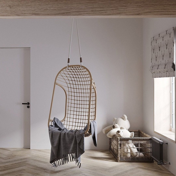 Підвісне крісло в інтер'єрі: види та вдалі варіанти розміщення