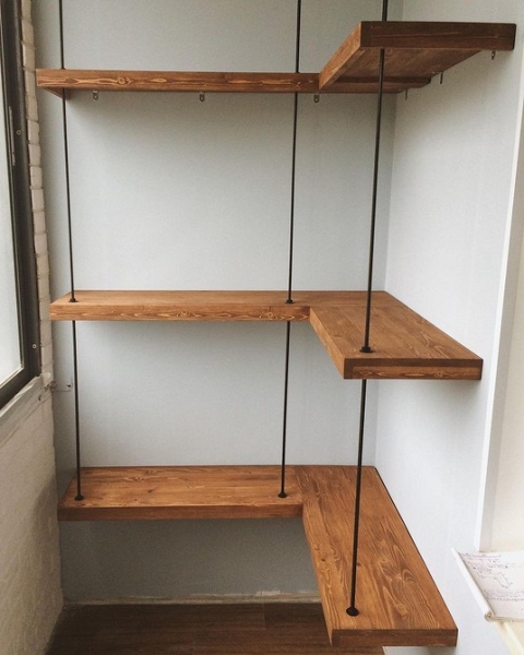 Корисна інструкція: як зробити полиці на балконі самому