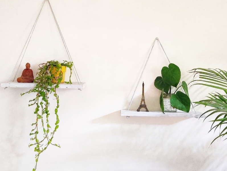 Полки в інтер'єрі: види, функціонал, варіанти застосування та 98 стильних фото