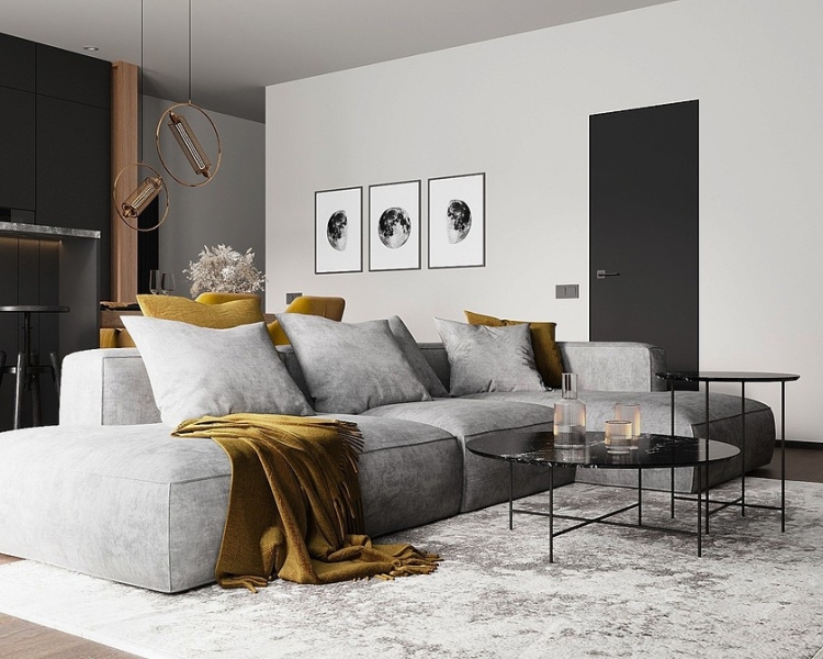 Серая мебель в интерьере: варианты сочетаний и 96 потрясающих фото