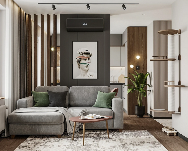 Серый диван в интерьере: советы по выбору, идеи для разных комнат и 60 фотопримеров