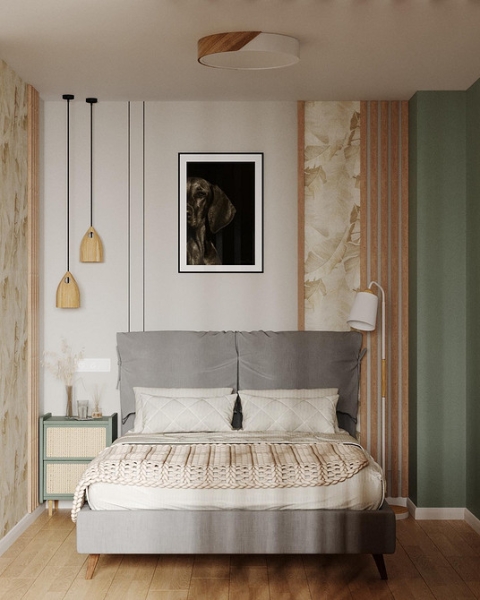 М'яке ліжко: елегантність та затишок Елегантне м'яке ліжко для сучасної спальні