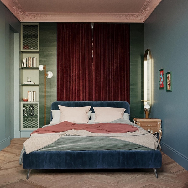 М'яке ліжко: комфорт та стиль М'яке ліжко з великим узголів'ям