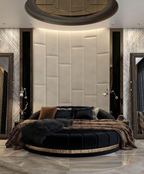 Кругле ліжко: оригінальне рішення Дизайн спальні з круглим ліжком