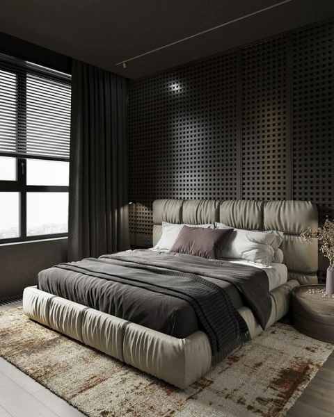 М'які ліжка: вибір дизайнерів Сучасний дизайн спальні з м'яким ліжком
