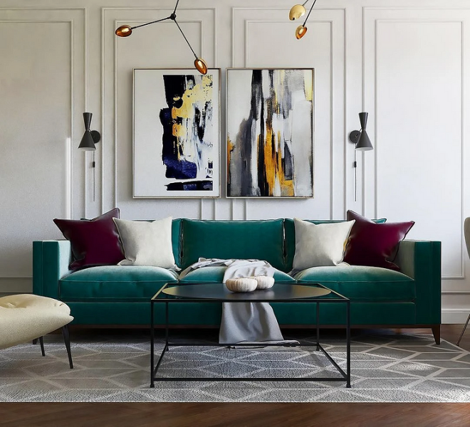 Зелений Диван В Інтер'Єрі: Вибір Відтінку Та Ідеї Поєднання 4 - Ліжка Та Матраци Зеленый диван в интерьере: какой выбрать и с чем сочетать (105 фото)