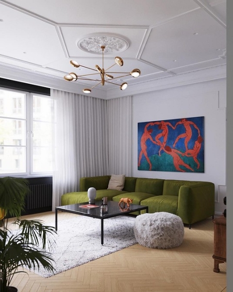 Зелений Диван В Інтер'Єрі: Вибір Відтінку Та Ідеї Поєднання 13 - Ліжка Та Матраци Зеленый диван в интерьере: какой выбрать и с чем сочетать (105 фото)