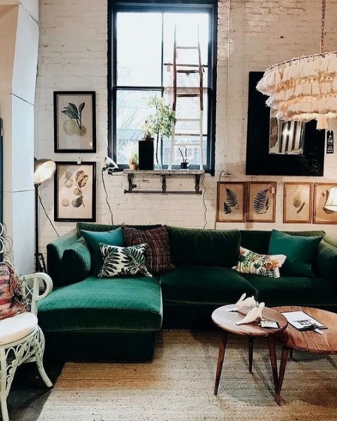 Зелений Диван В Інтер'Єрі: Вибір Відтінку Та Ідеї Поєднання 7 - Ліжка Та Матраци Зеленый диван в интерьере: какой выбрать и с чем сочетать (105 фото)