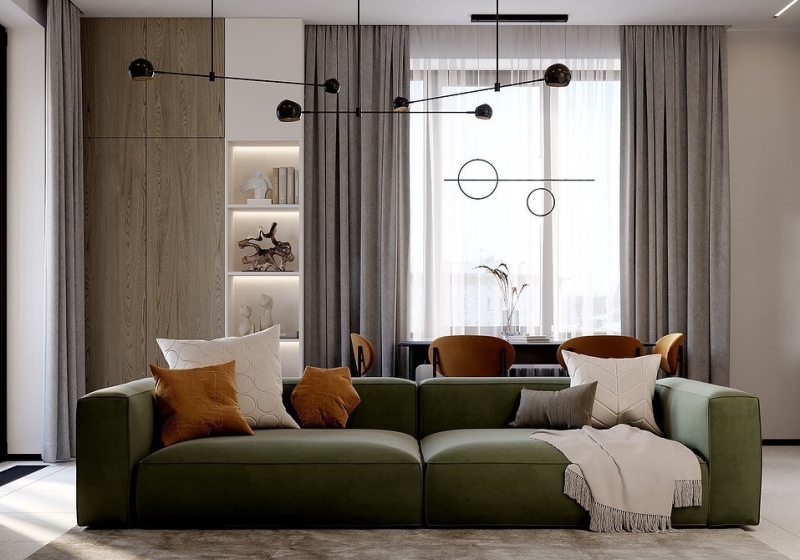Зелений Диван В Інтер'Єрі: Вибір Відтінку Та Ідеї Поєднання 29 - Ліжка Та Матраци Зеленый диван в интерьере: какой выбрать и с чем сочетать (105 фото)