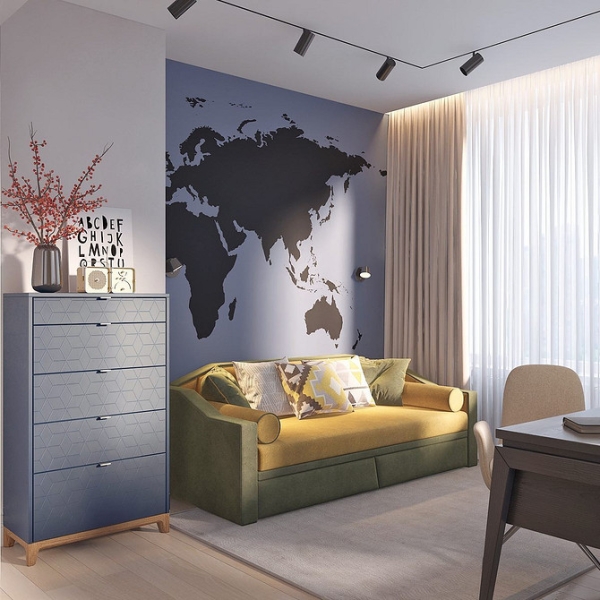 Як Вибрати Жовтий Диван Для Вашого Інтер'Єру: Корисні Поради! 34 - Ліжка Та Матраци Жовтий диван в інтер'єрі: поради щодо вибору та 100 красивих фотоприкладів