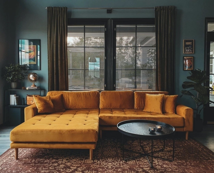 Як Вибрати Жовтий Диван Для Вашого Інтер'Єру: Корисні Поради! 17 - Ліжка Та Матраци Жовтий диван в інтер'єрі: поради щодо вибору та 100 красивих фотоприкладів