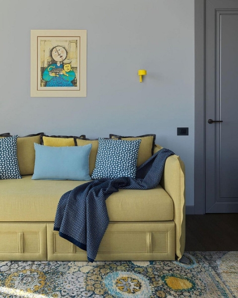 Жовтий диван в інтер'єрі: поради щодо вибору та 100 красивих фотоприкладів