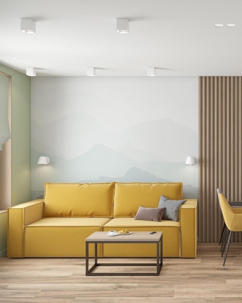 Як Вибрати Жовтий Диван Для Вашого Інтер'Єру: Корисні Поради! 1 - Ліжка Та Матраци Жовтий диван в інтер'єрі: поради щодо вибору та 100 красивих фотоприкладів