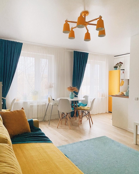 Як Вибрати Жовтий Диван Для Вашого Інтер'Єру: Корисні Поради! 2 - Ліжка Та Матраци Жовтий диван в інтер'єрі: поради щодо вибору та 100 красивих фотоприкладів