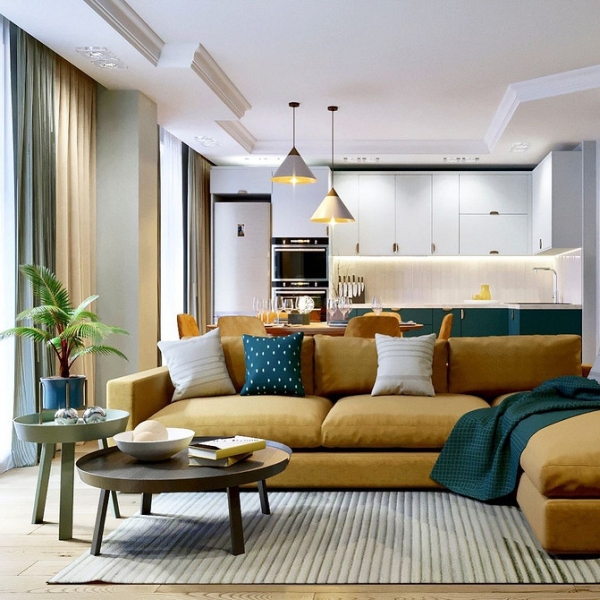 Жовтий Диван В Інтер'Єрі: Стильні Поєднання Та Ідеї 2024 13 - Ліжка Та Матраци Желтый диван в интерьере: советы по выбору и 100 красивых фотопримеров