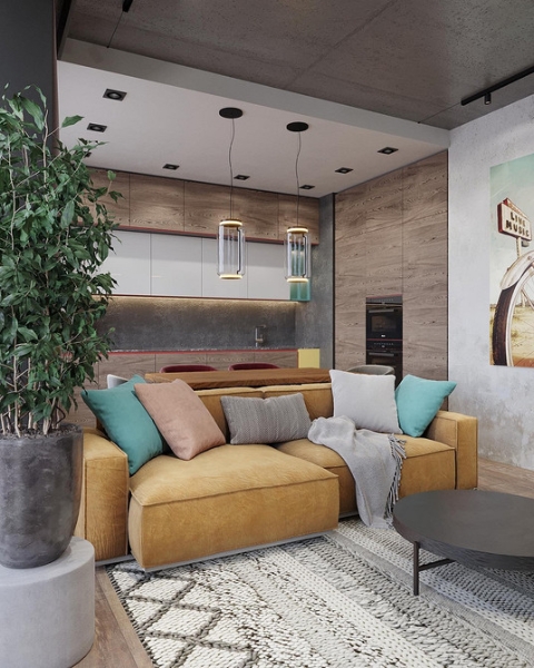 Як Вибрати Жовтий Диван Для Вашого Інтер'Єру: Корисні Поради! 12 - Ліжка Та Матраци Жовтий диван в інтер'єрі: поради щодо вибору та 100 красивих фотоприкладів