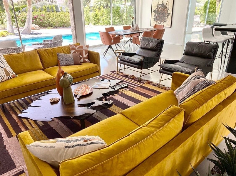 Жовтий Диван В Інтер'Єрі: Стильні Поєднання Та Ідеї 2024 24 - Ліжка Та Матраци Желтый диван в интерьере: советы по выбору и 100 красивых фотопримеров